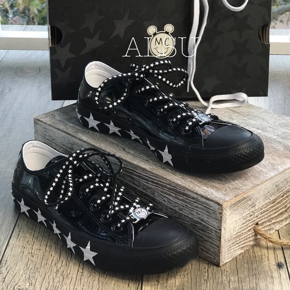 Converse&Miley Cyrus Ctas OX Black White Women - Picture 3 of 8